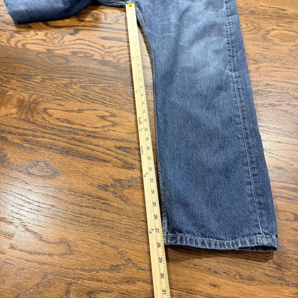 Levi's 505 Regular Fit Jeans Mens 38x32 Medium Wash Denim Straight Leg